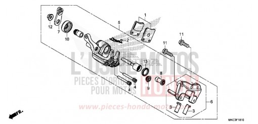 MACHOIRE DE FREIN DE PARKING GL1800DAJ de 2018